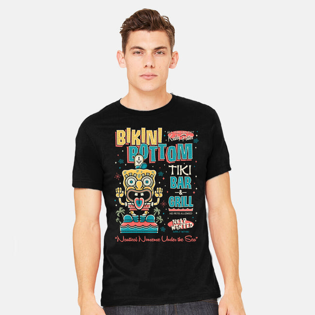 Bikini Bottom Tiki Bar-Mens-Heavyweight-Tee-Nemons