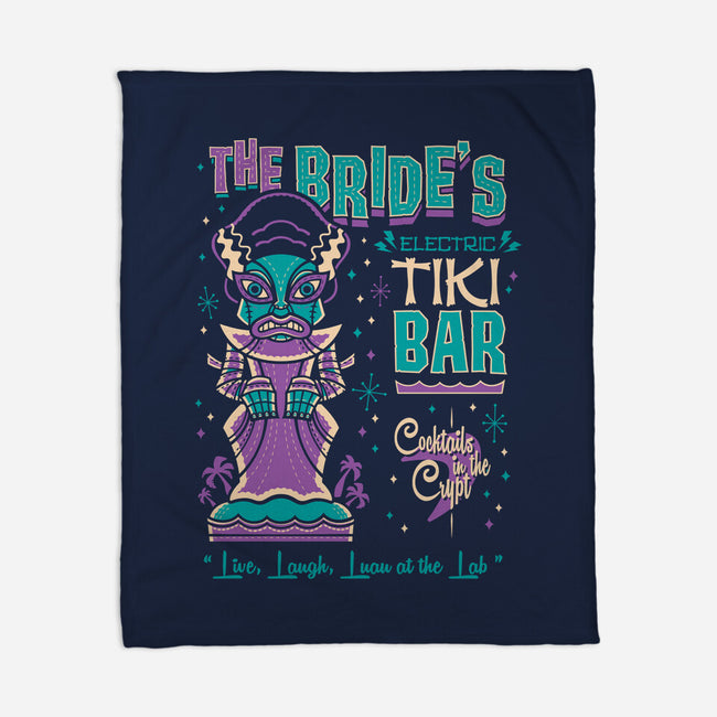 The Bride's Tiki Bar-None-Fleece-Blanket-Nemons