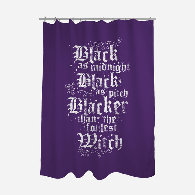 Black As Midnight-None-Polyester-Shower Curtain-Nemons