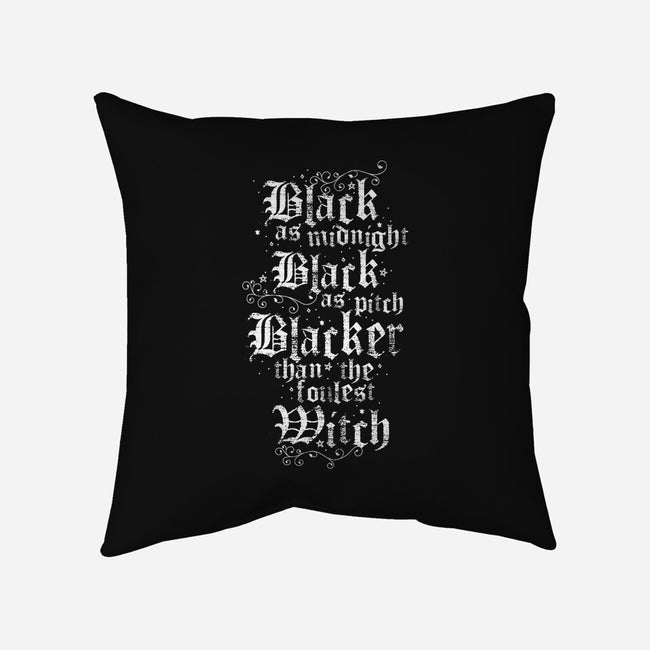 Black As Midnight-None-Removable Cover w Insert-Throw Pillow-Nemons