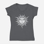 Yule Midwinter Sun-womens v-neck tee-RAIDHO