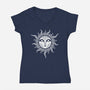 Yule Midwinter Sun-womens v-neck tee-RAIDHO