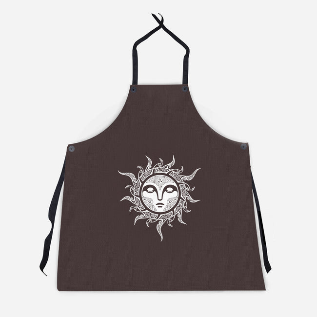 Yule Midwinter Sun-unisex kitchen apron-RAIDHO