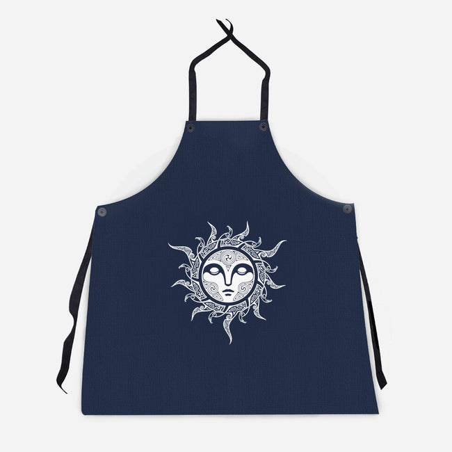 Yule Midwinter Sun-unisex kitchen apron-RAIDHO