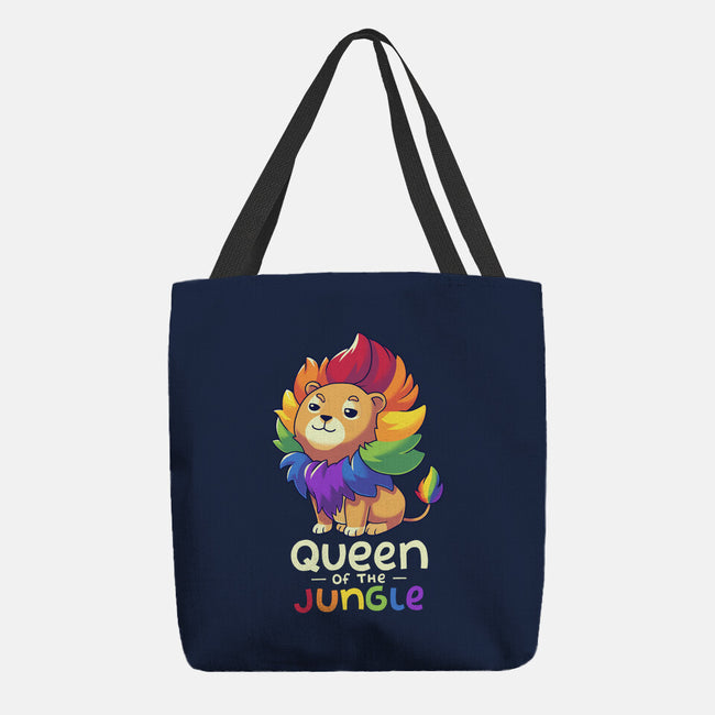 Queen Of The Jungle-None-Basic Tote-Bag-Geekydog