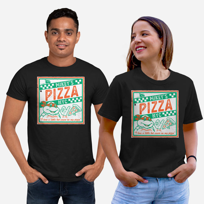 Mikey's Pizza-Unisex-Basic-Tee-Nemons