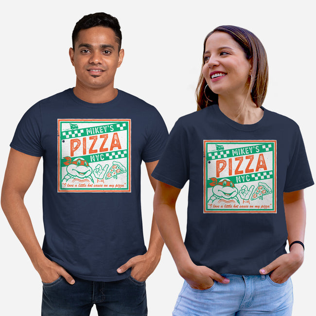 Mikey's Pizza-Unisex-Basic-Tee-Nemons