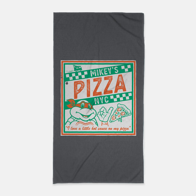 Mikey's Pizza-None-Beach-Towel-Nemons