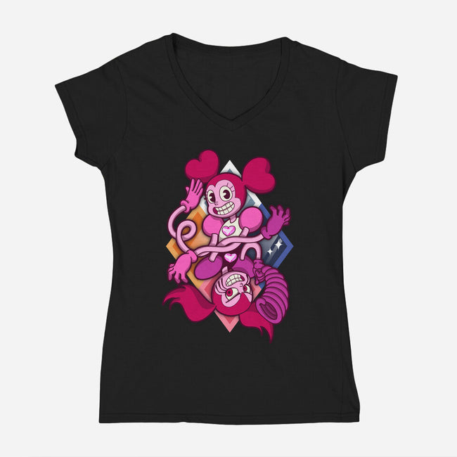 Your New Best Friend-womens v-neck tee-Ursulalopez