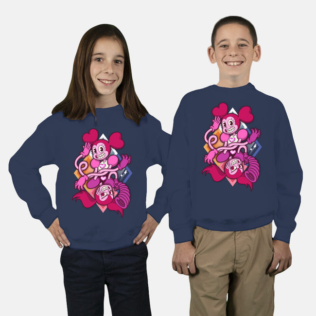 Your New Best Friend-youth crew neck sweatshirt-Ursulalopez