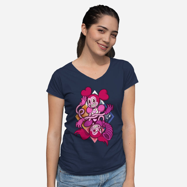 Your New Best Friend-womens v-neck tee-Ursulalopez