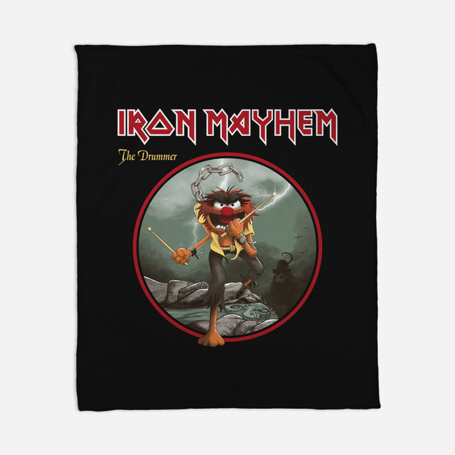 Iron Mayhem-None-Fleece-Blanket-retrodivision