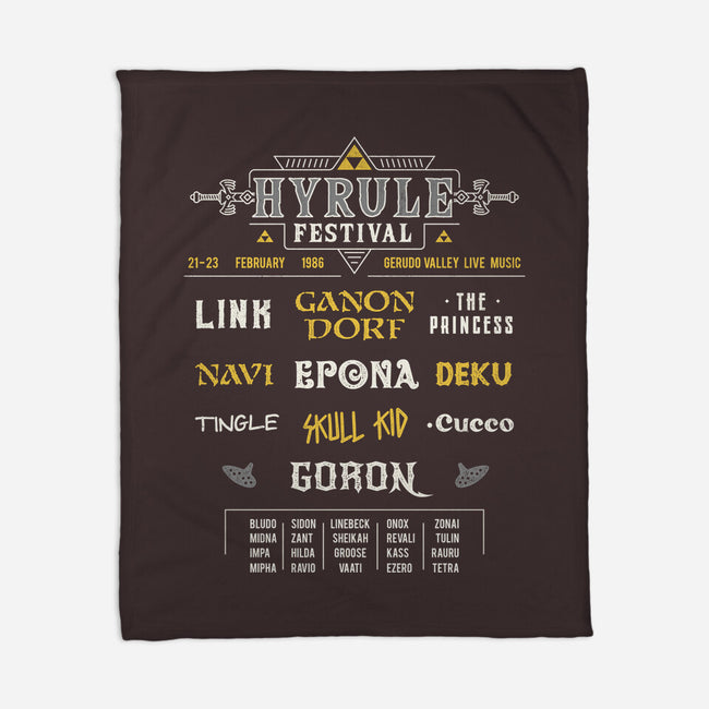 Hyrule Festival-None-Fleece-Blanket-Logozaste