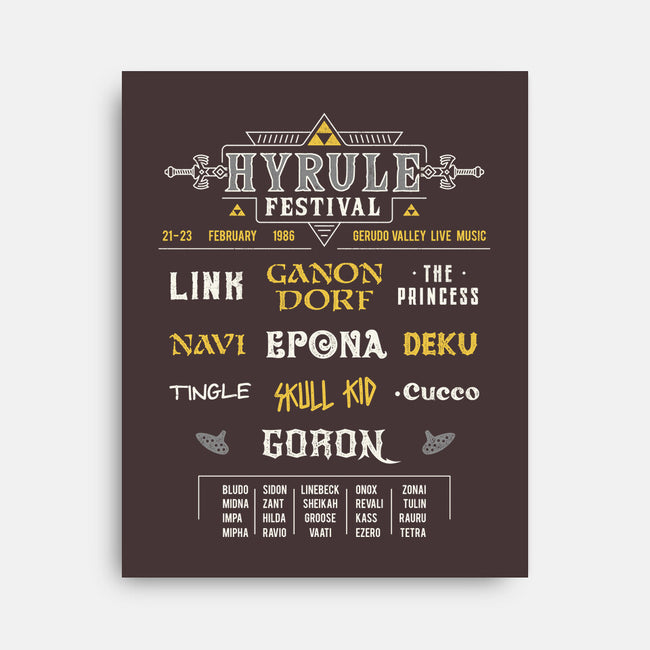 Hyrule Festival-None-Stretched-Canvas-Logozaste