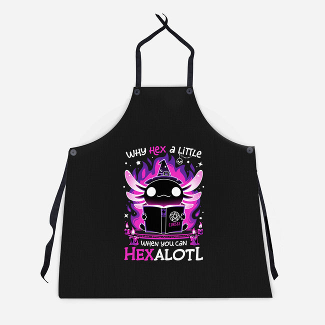Axolotl Witching Hour-Unisex-Kitchen-Apron-Snouleaf