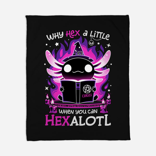 Axolotl Witching Hour-None-Fleece-Blanket-Snouleaf