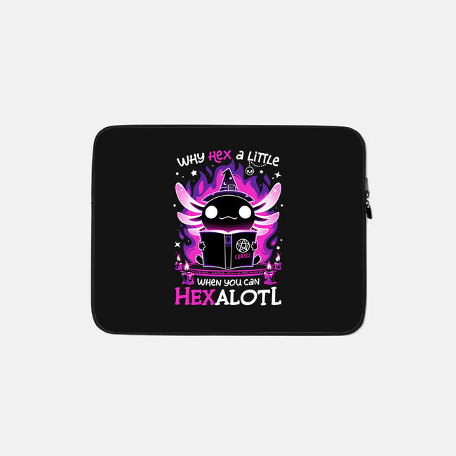 Axolotl Witching Hour-None-Zippered-Laptop Sleeve-Snouleaf