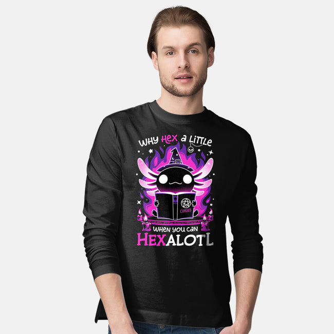 Axolotl Witching Hour-Mens-Long Sleeved-Tee-Snouleaf