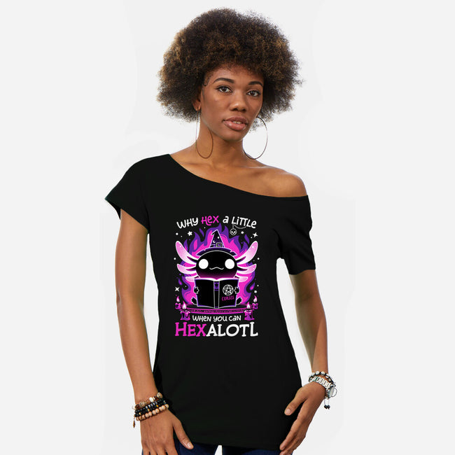 Axolotl Witching Hour-Womens-Off Shoulder-Tee-Snouleaf