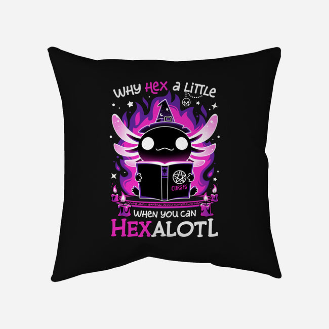 Axolotl Witching Hour-None-Non-Removable Cover w Insert-Throw Pillow-Snouleaf