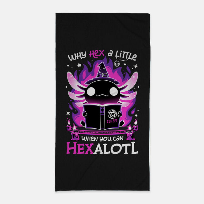 Axolotl Witching Hour-None-Beach-Towel-Snouleaf