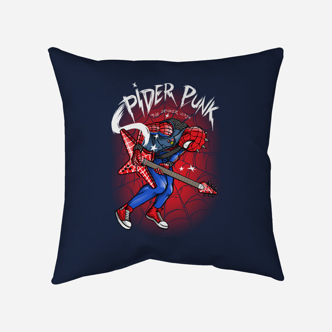 Spider Punk-None-Removable Cover-Throw Pillow-joerawks