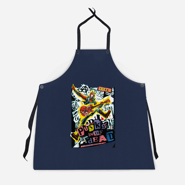 Punk Is Not Dead-Unisex-Kitchen-Apron-Dairan