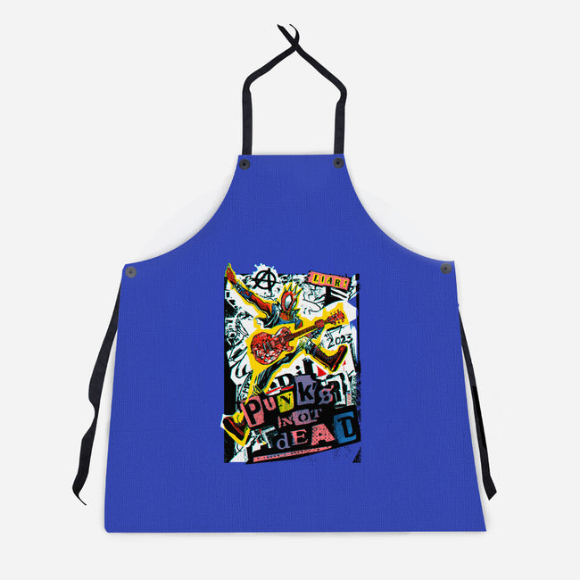 Punk Is Not Dead-Unisex-Kitchen-Apron-Dairan