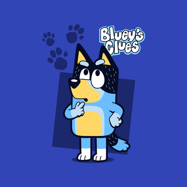 Blue Puppy's Clues-Womens-V-Neck-Tee-Boggs Nicolas