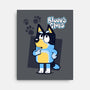 Blue Puppy's Clues-None-Stretched-Canvas-Boggs Nicolas