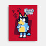 Blue Puppy's Clues-None-Stretched-Canvas-Boggs Nicolas