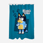Blue Puppy's Clues-None-Polyester-Shower Curtain-Boggs Nicolas