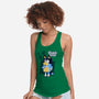 Blue Puppy's Clues-Womens-Racerback-Tank-Boggs Nicolas
