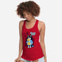 Blue Puppy's Clues-Womens-Racerback-Tank-Boggs Nicolas