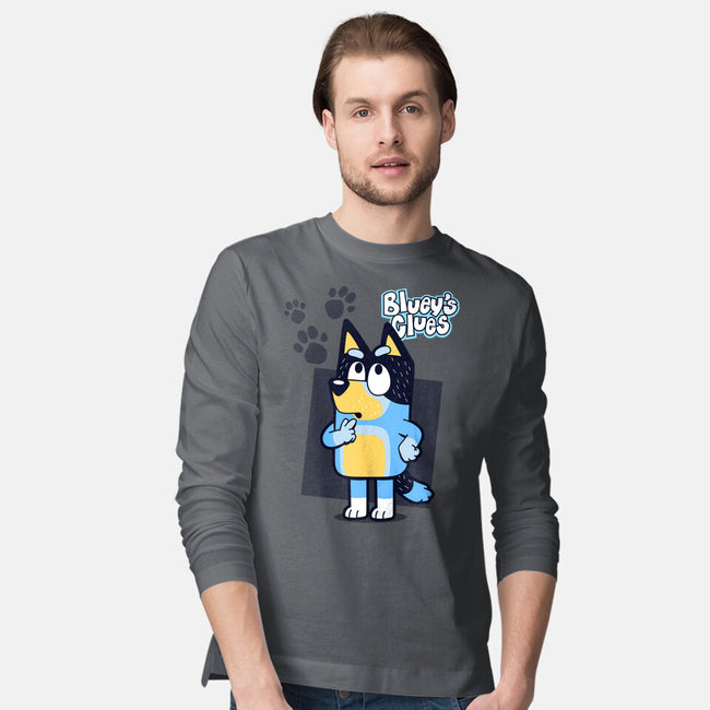 Blue Puppy's Clues-Mens-Long Sleeved-Tee-Boggs Nicolas