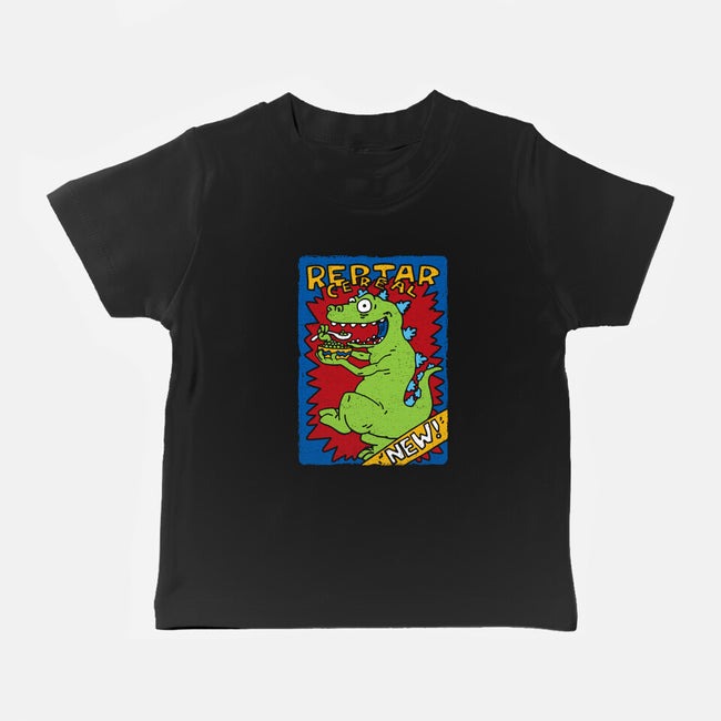 Reptar Cereal-Baby-Basic-Tee-dalethesk8er