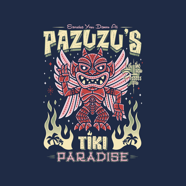 Pazuzu Tiki Paradise-None-Removable Cover-Throw Pillow-Nemons