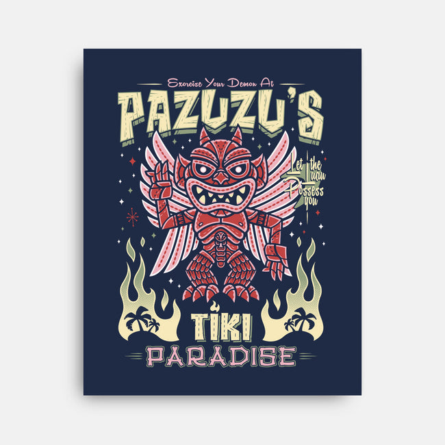 Pazuzu Tiki Paradise-None-Stretched-Canvas-Nemons