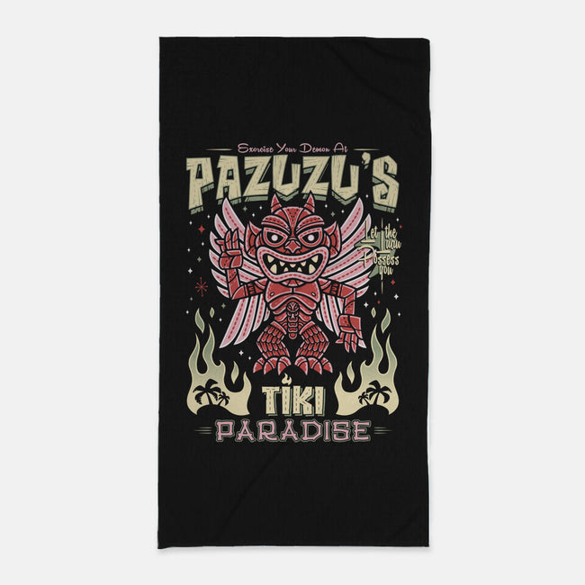 Pazuzu Tiki Paradise-None-Beach-Towel-Nemons