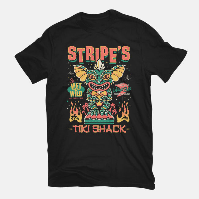 Stripe's Tiki Shack-Womens-Basic-Tee-Nemons