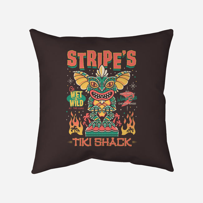 Stripe's Tiki Shack-None-Removable Cover-Throw Pillow-Nemons