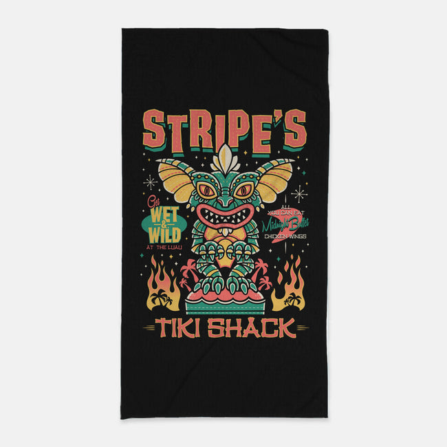 Stripe's Tiki Shack-None-Beach-Towel-Nemons