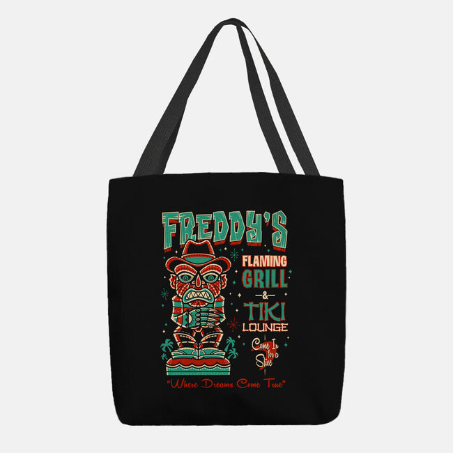 Freddy's Flaming Grill-None-Basic Tote-Bag-Nemons