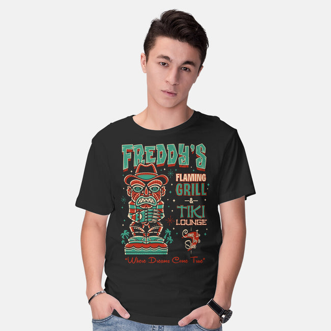 Freddy's Flaming Grill-Mens-Basic-Tee-Nemons