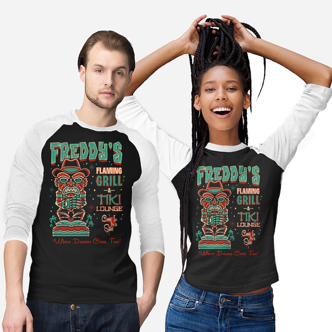 Freddy's Flaming Grill-Unisex-Baseball-Tee-Nemons