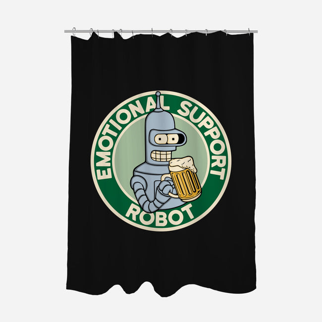 Emotional Support Robot-None-Polyester-Shower Curtain-Melonseta