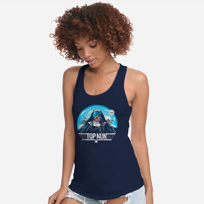 Top Nun-Womens-Racerback-Tank-Gamma-Ray