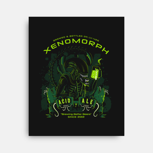 Xeno's Acid Ale-none stretched canvas-stationjack