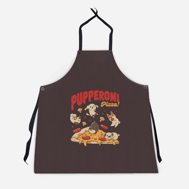 Pupperoni Pizza-Unisex-Kitchen-Apron-tobefonseca