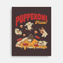 Pupperoni Pizza-None-Stretched-Canvas-tobefonseca